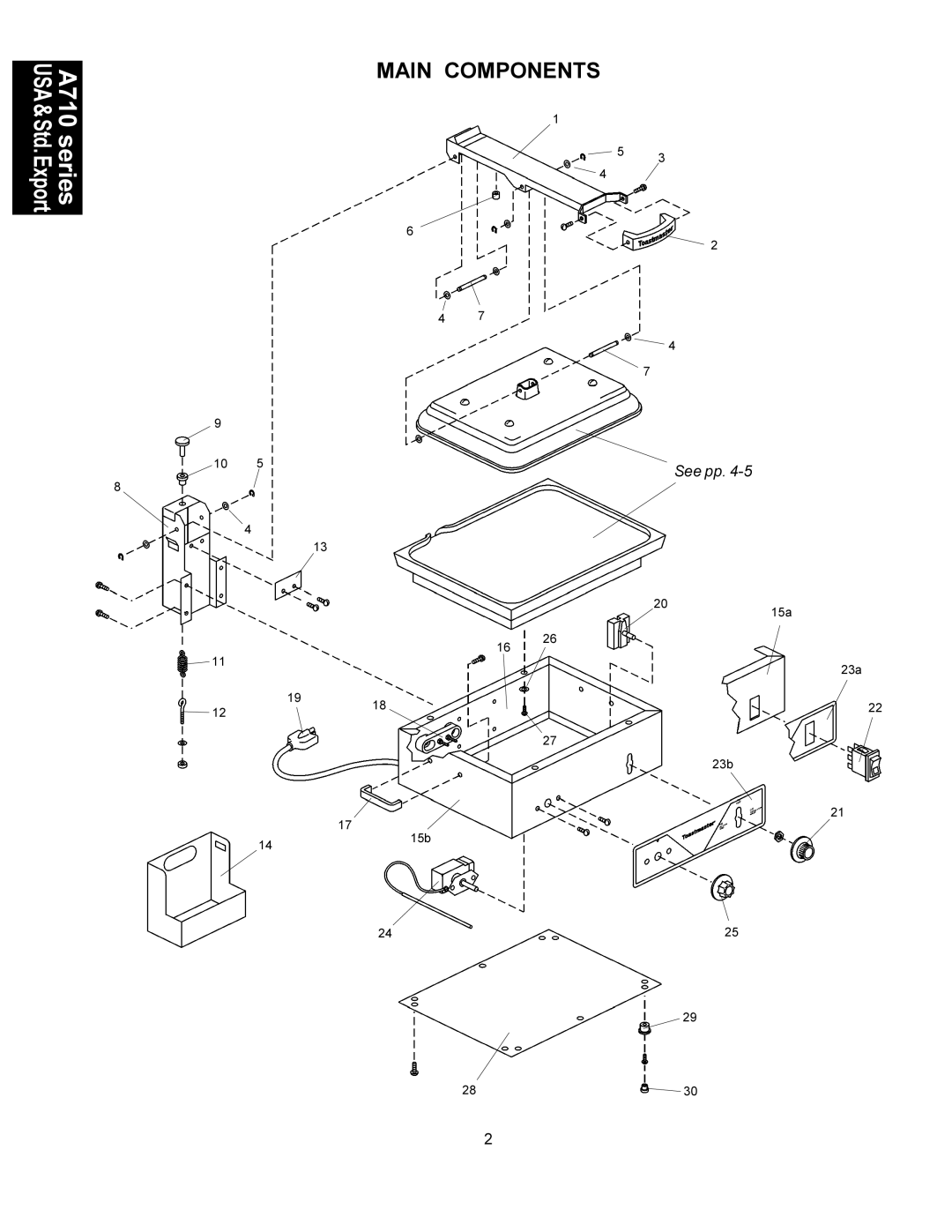 Toastmaster A710PAU, A710SA, A710PA74, A710U, A7106-A manual 