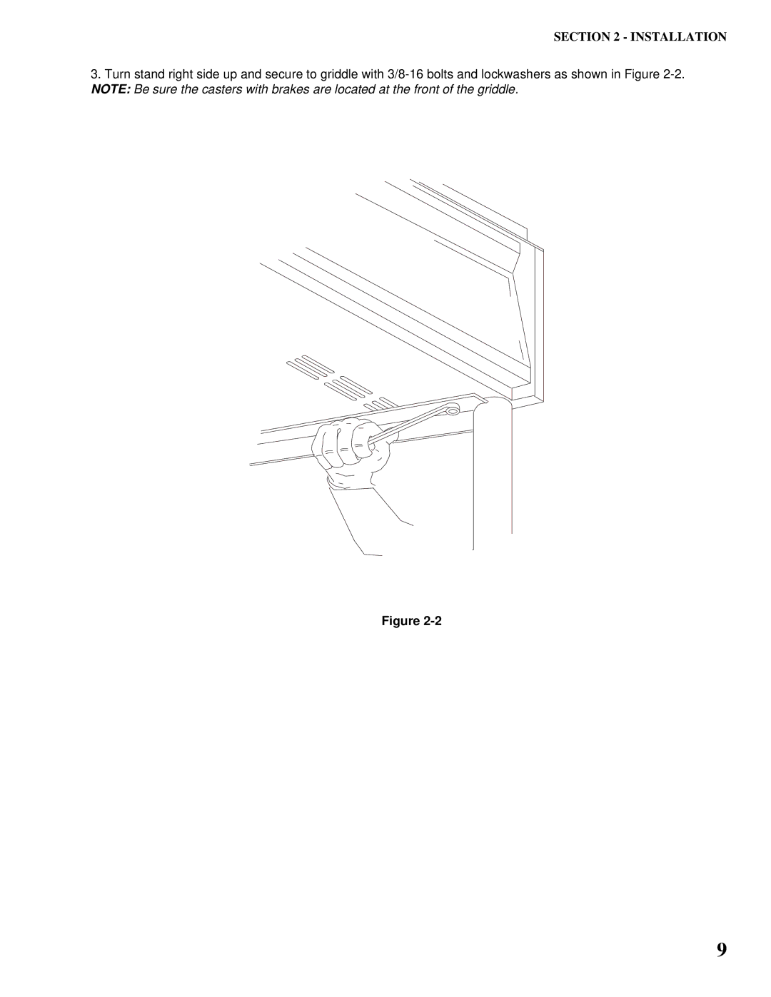 Toastmaster AM24, AM36, AM48, AM36 & AM48 installation manual Installation 