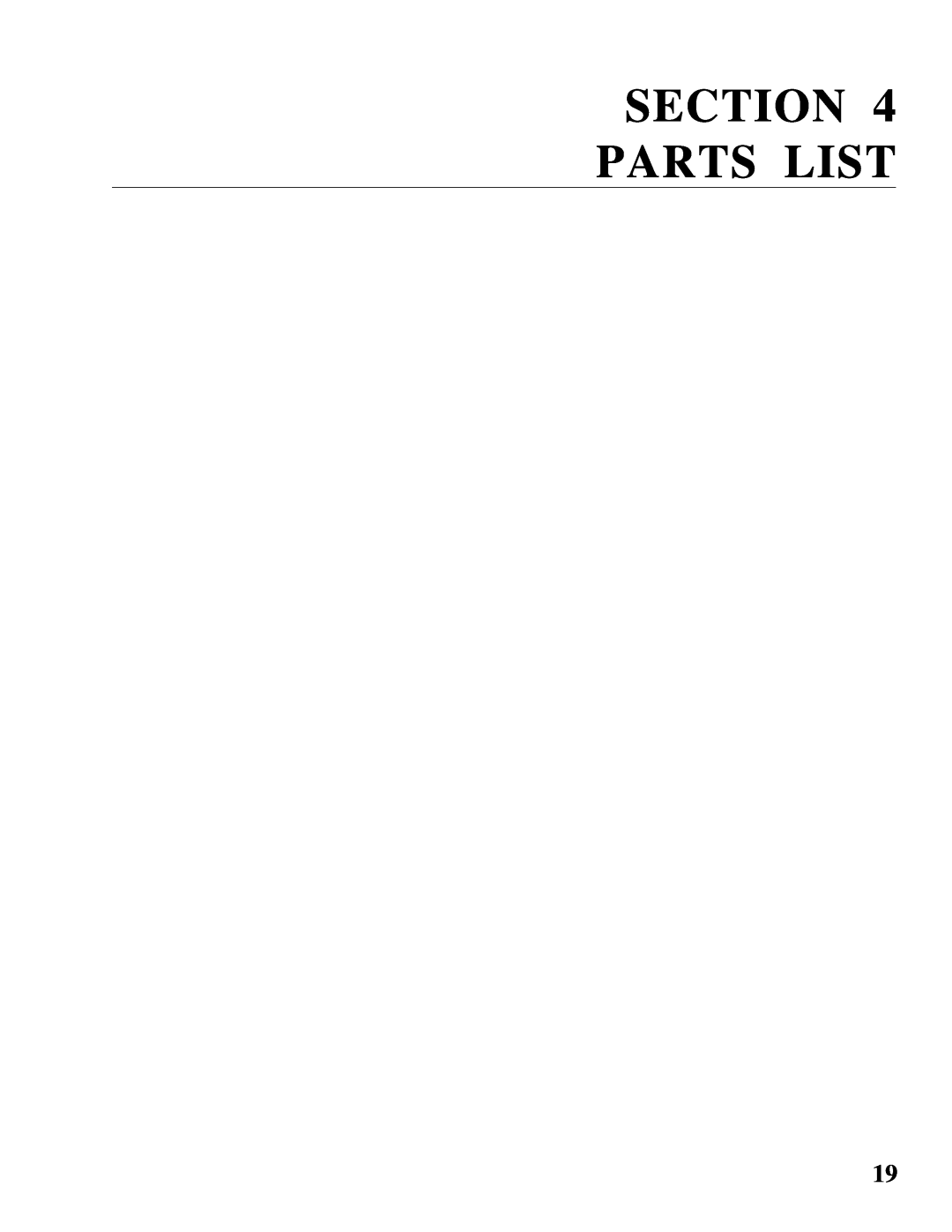 Toastmaster AM24, AM36, AM48, AM36 & AM48 installation manual Parts List 