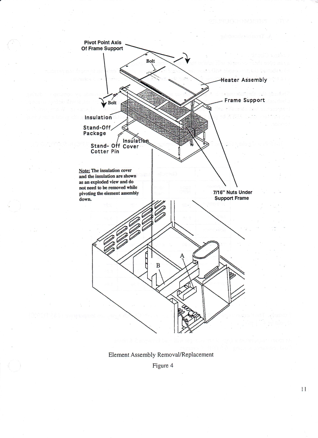 Toastmaster AM48, AM36, AM24 manual ElementAssemblyRemovaliReplacement 