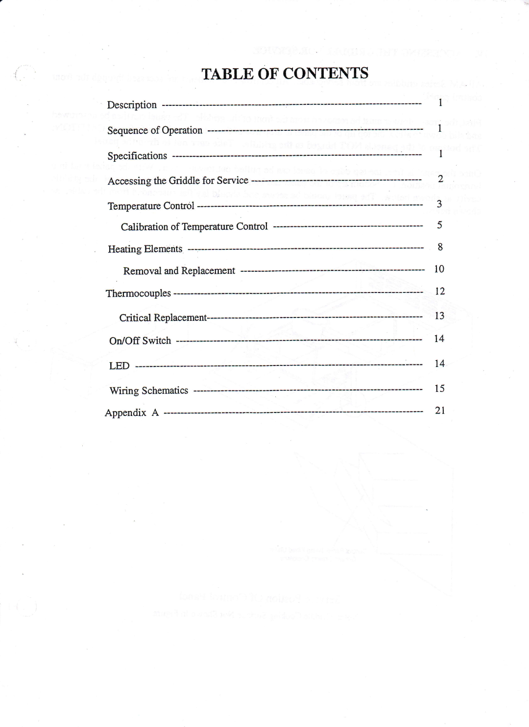 Toastmaster AM36, AM48, AM24 manual Table of Contents 