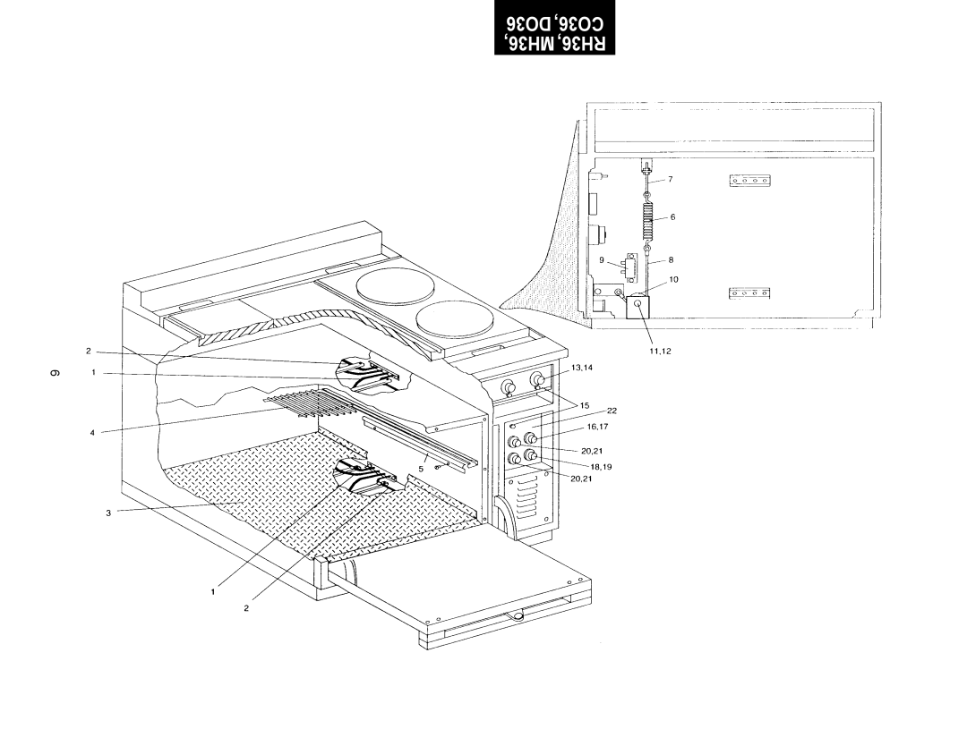 Toastmaster manual DO36 CO36 MH36, RH36 