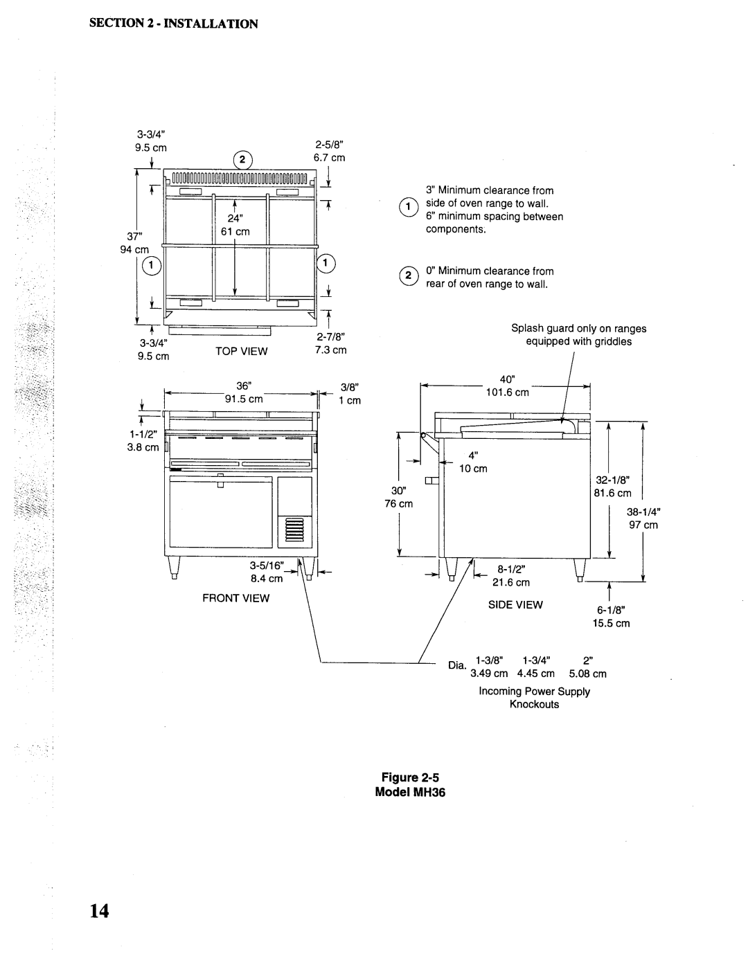 Toastmaster MH36, RH36, CO36 manual 