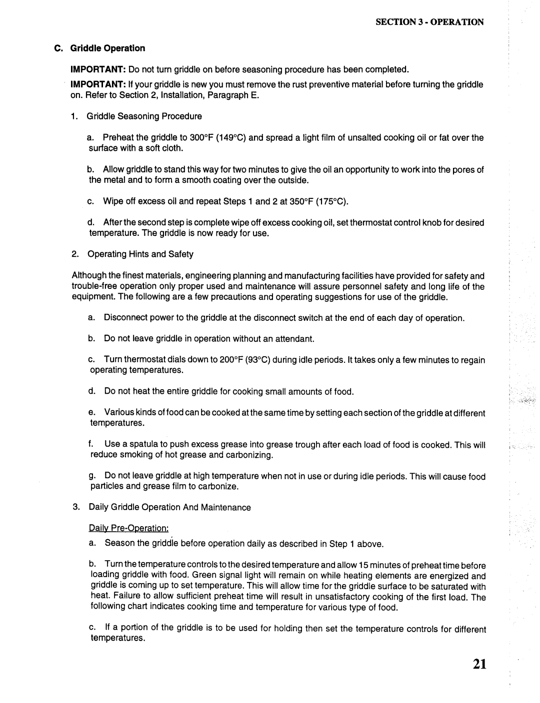 Toastmaster RH36, MH36, CO36 manual 