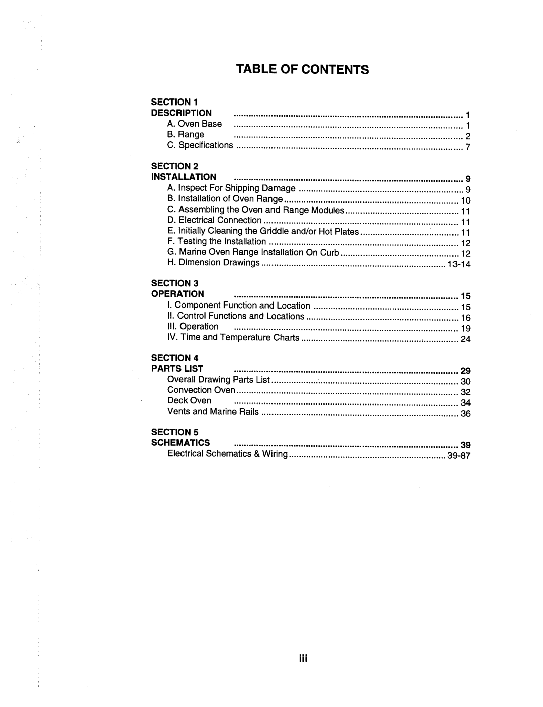 Toastmaster RH36, MH36, CO36 manual 