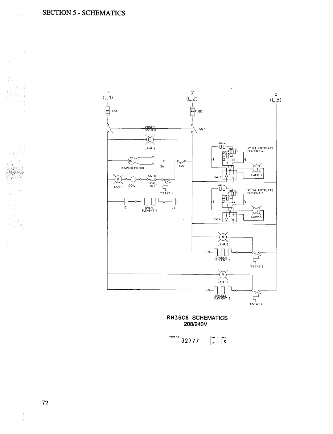 Toastmaster RH36, MH36, CO36 manual 