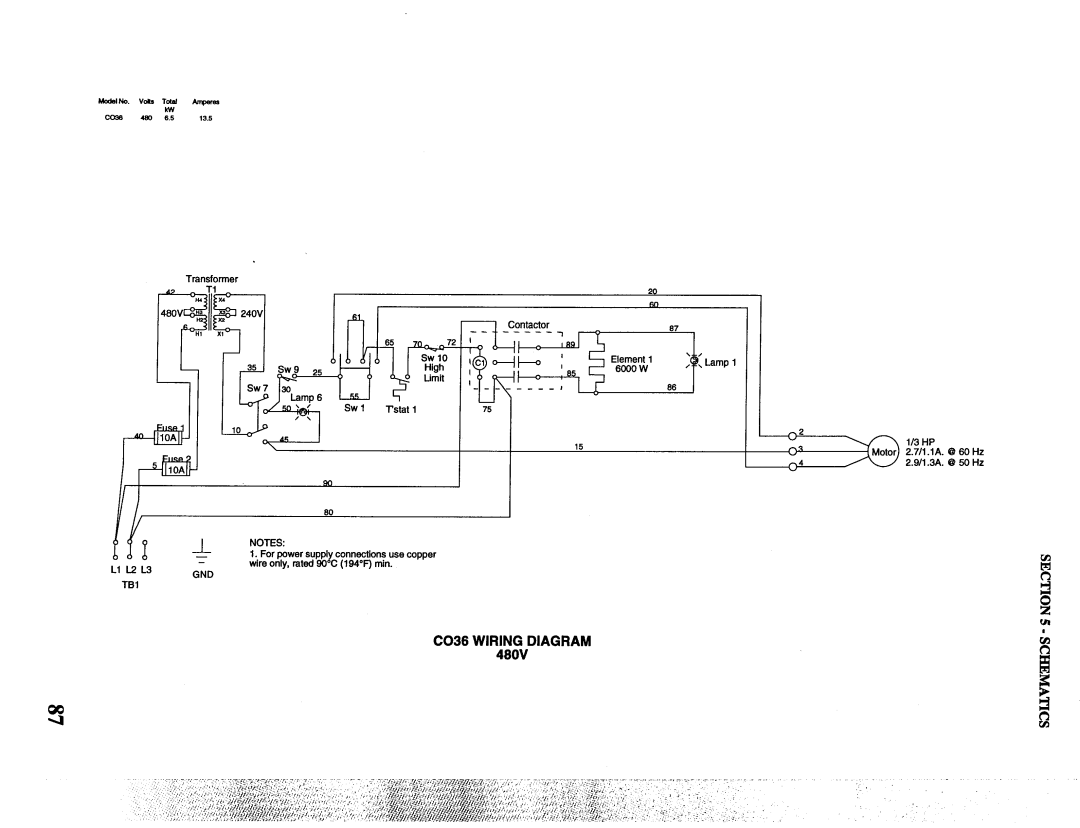 Toastmaster RH36, MH36, CO36 manual 