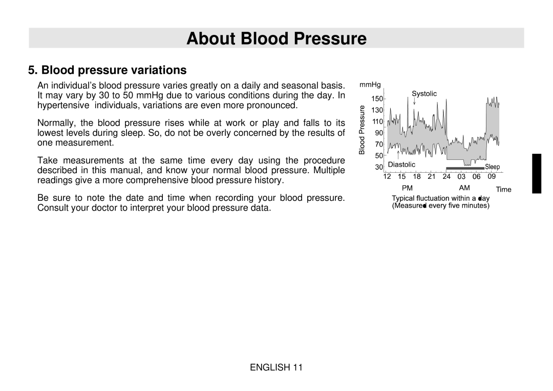 Toastmaster UB-328 instruction manual Blood pressure variations 