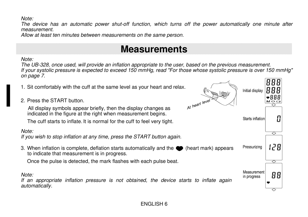 Toastmaster UB-328 instruction manual Measurements 