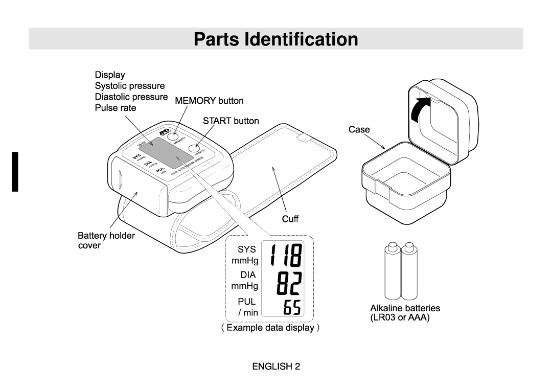 Toastmaster UB-328 instruction manual Parts Identification, English 