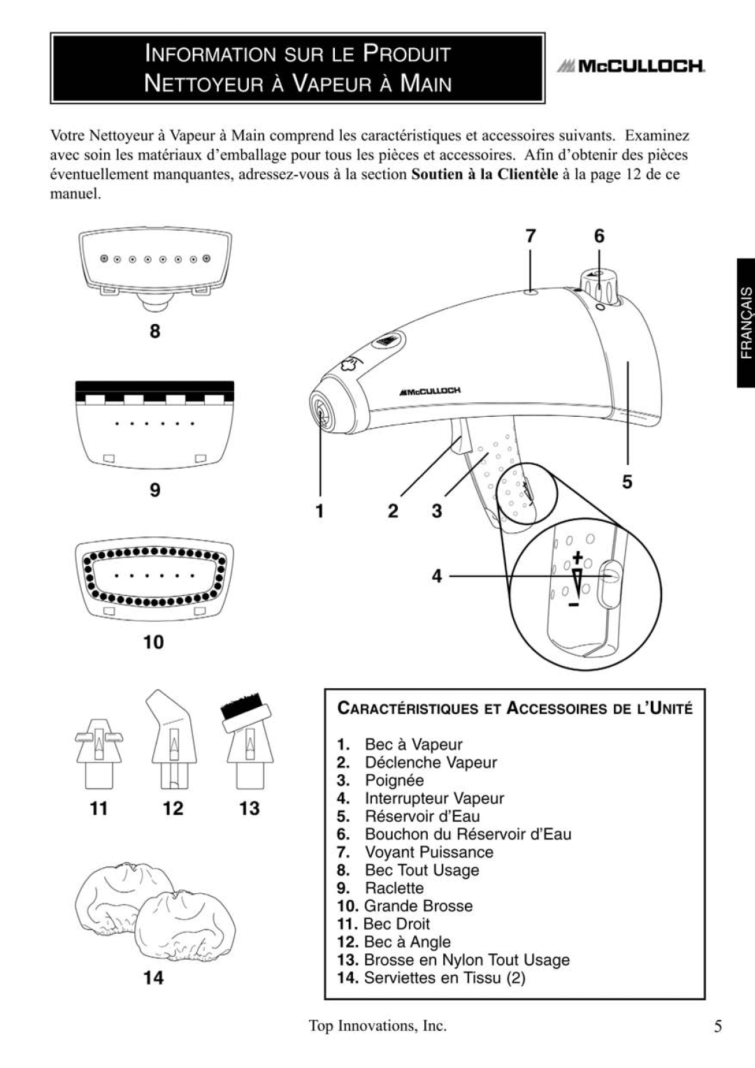 Top Innovations MC1235 manual 