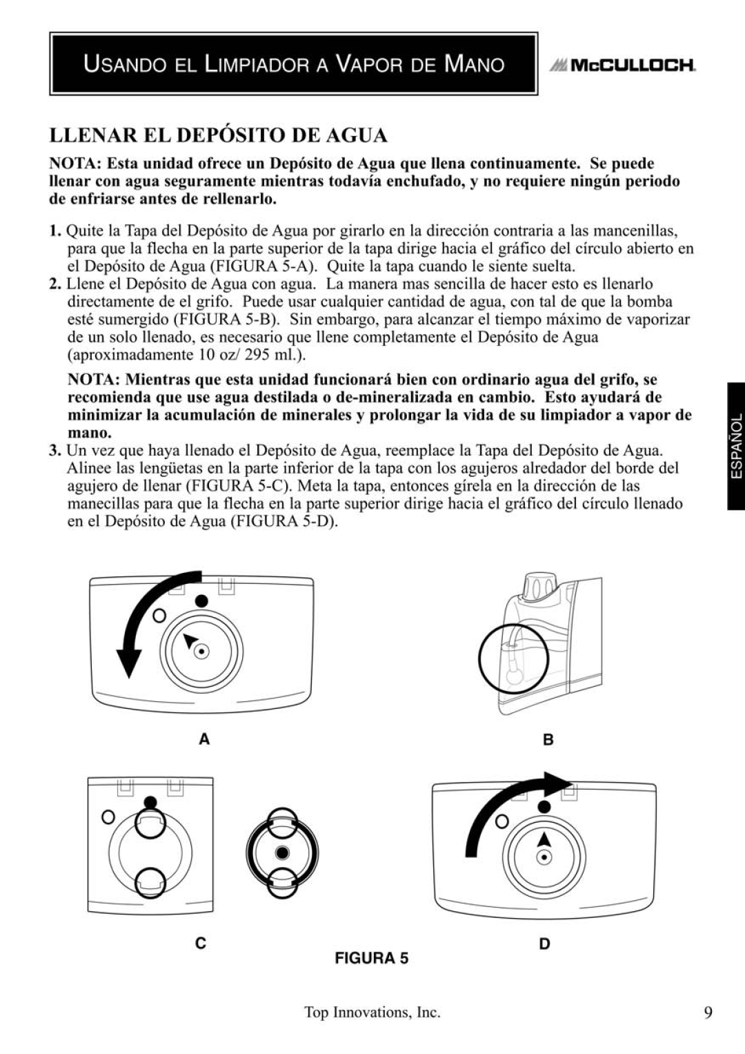 Top Innovations MC1235 manual 