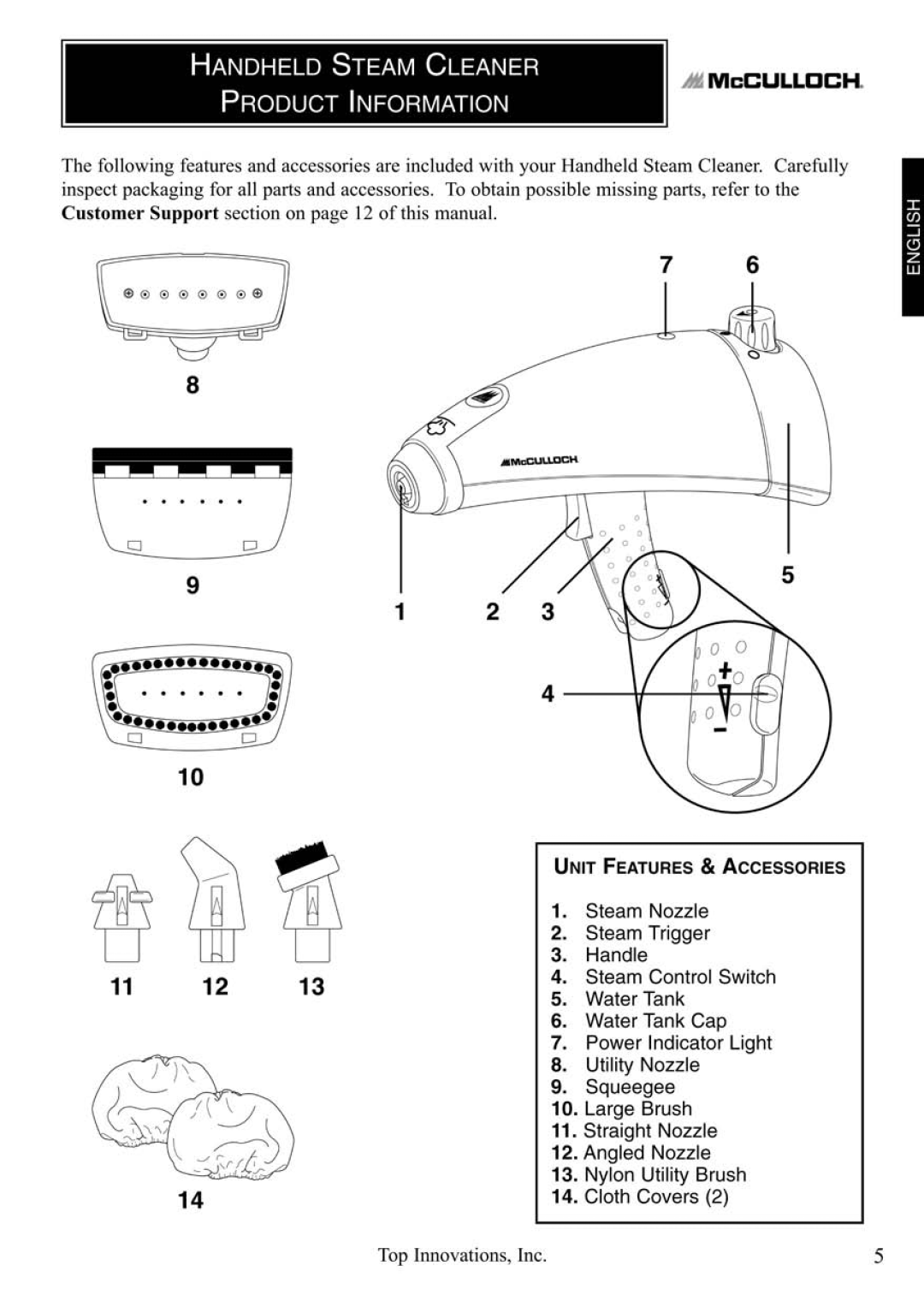 Top Innovations MC1235 manual 