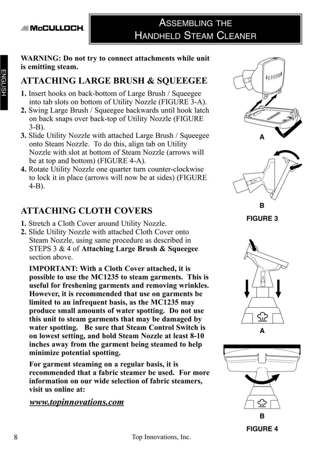 Top Innovations MC1235 manual 