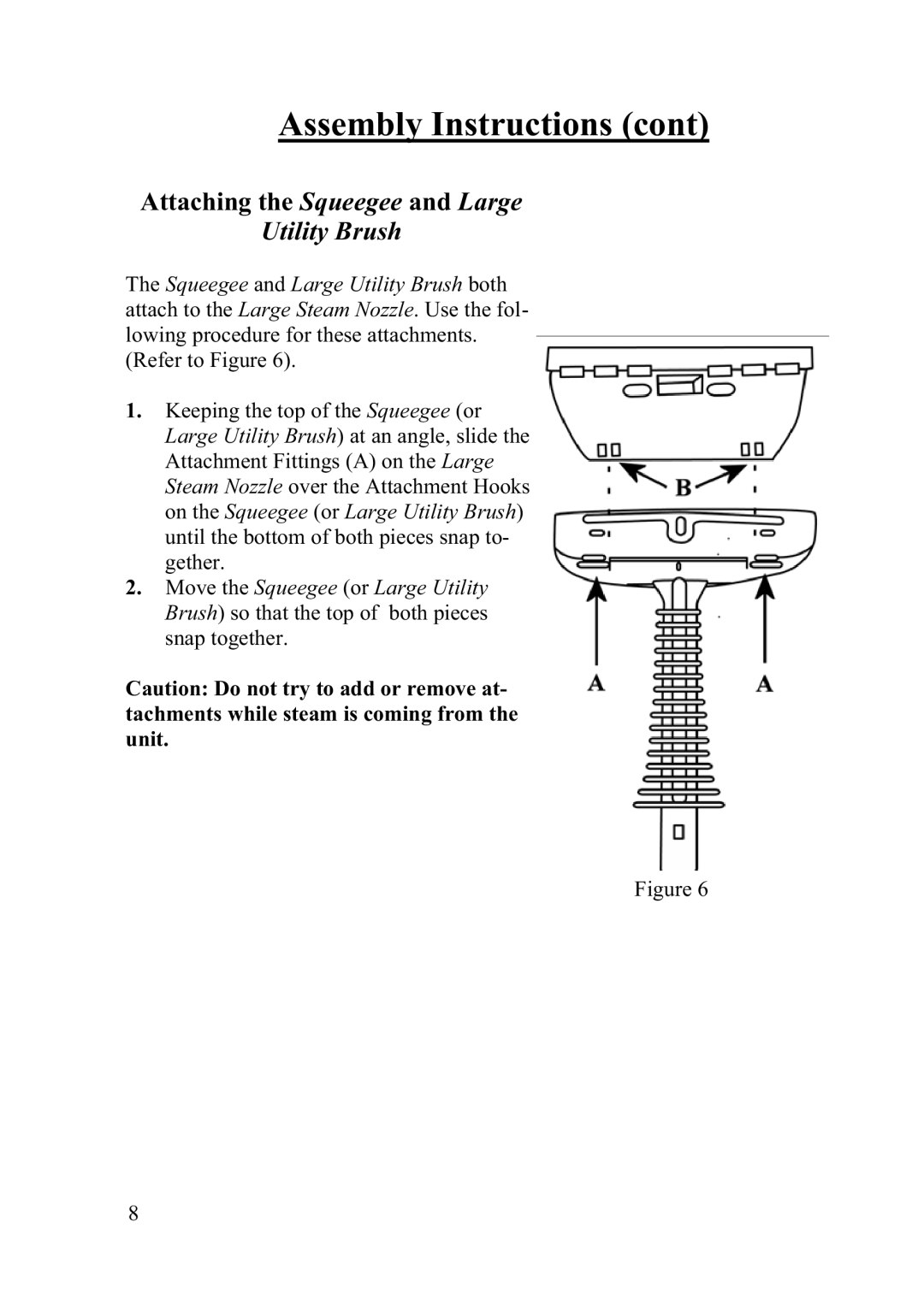 Top Innovations SF-220 instruction manual Utility Brush 