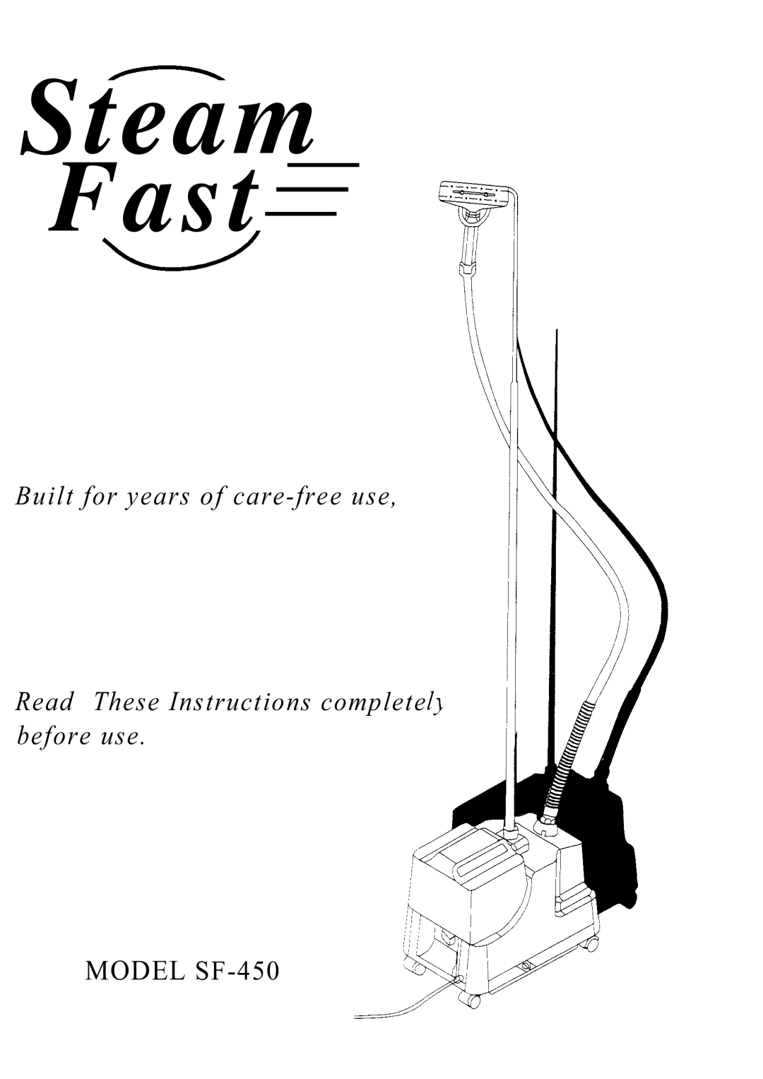 Top Innovations SF-450 manual Steam 