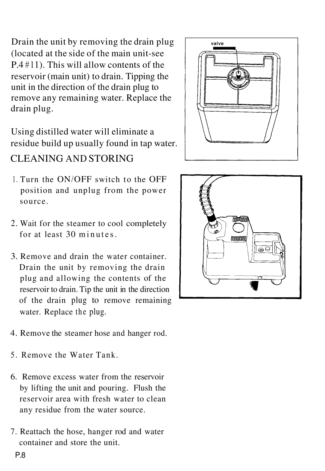 Top Innovations SP-350 manual Cleaning and Storing 