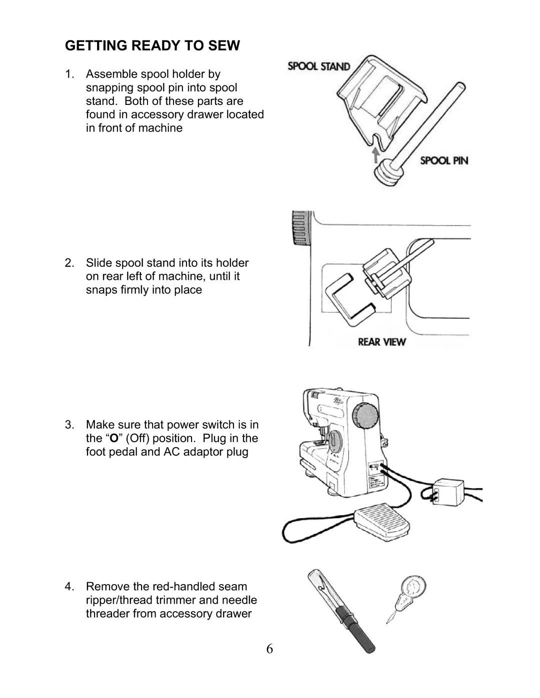 Top Innovations SP-402 owner manual Getting Ready to SEW 