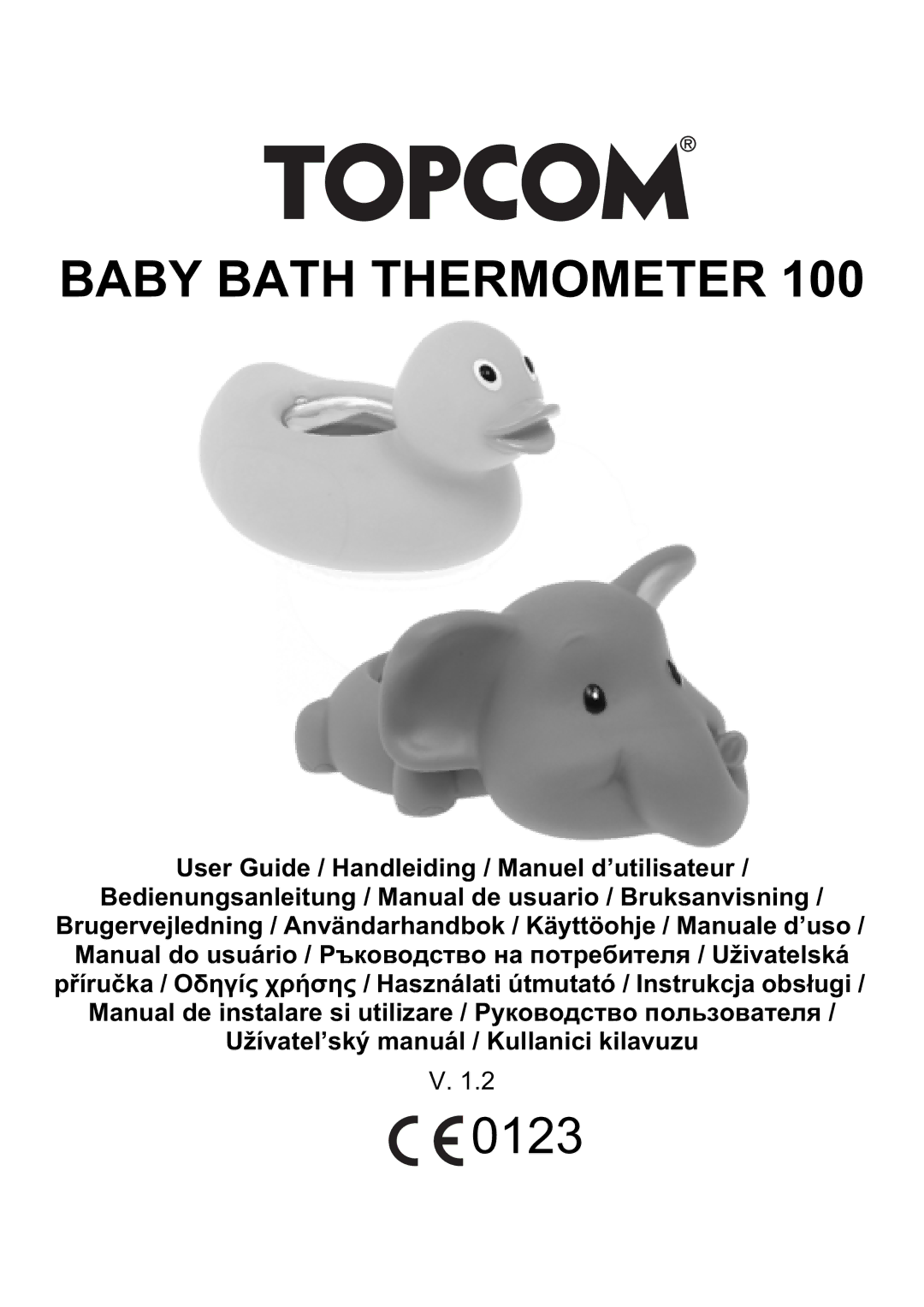 Topcom 100 manual Baby Bath Thermometer 