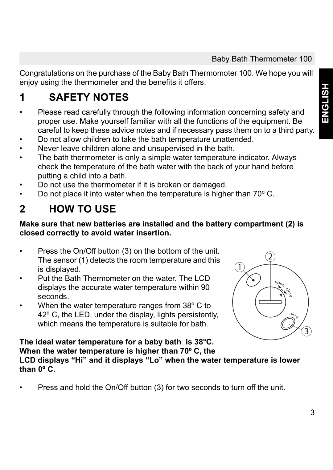 Topcom 100 manual Safety Notes, HOW to USE, English 