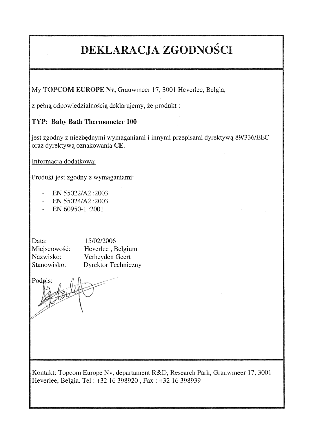 Topcom 100 manual 