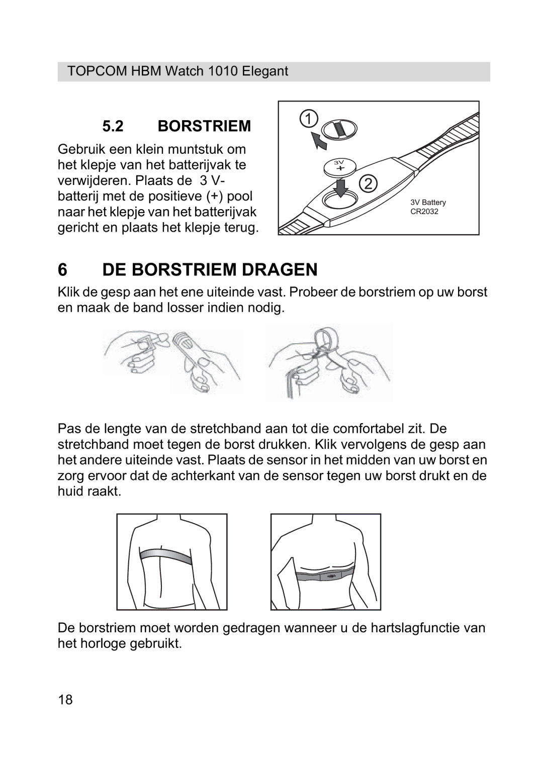 Topcom 1010 Elelgant manual DE Borstriem Dragen 