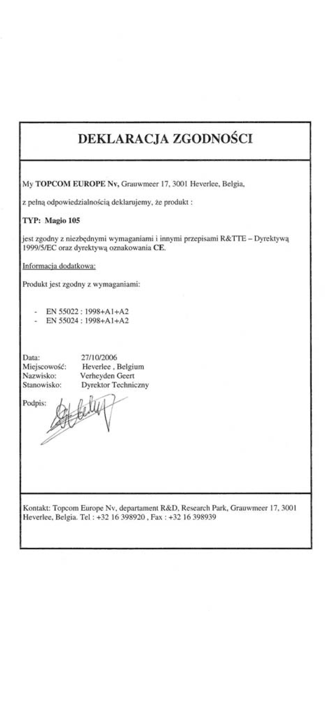 Topcom 105 manual do utilizador 