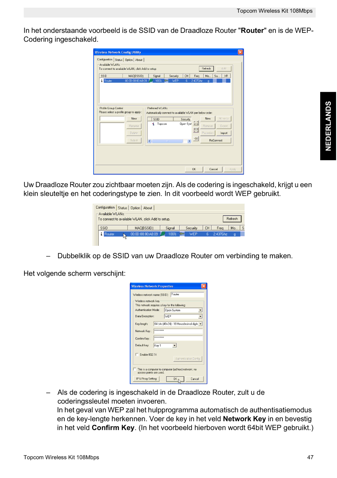 Topcom 108MBPS manual Nederlands 