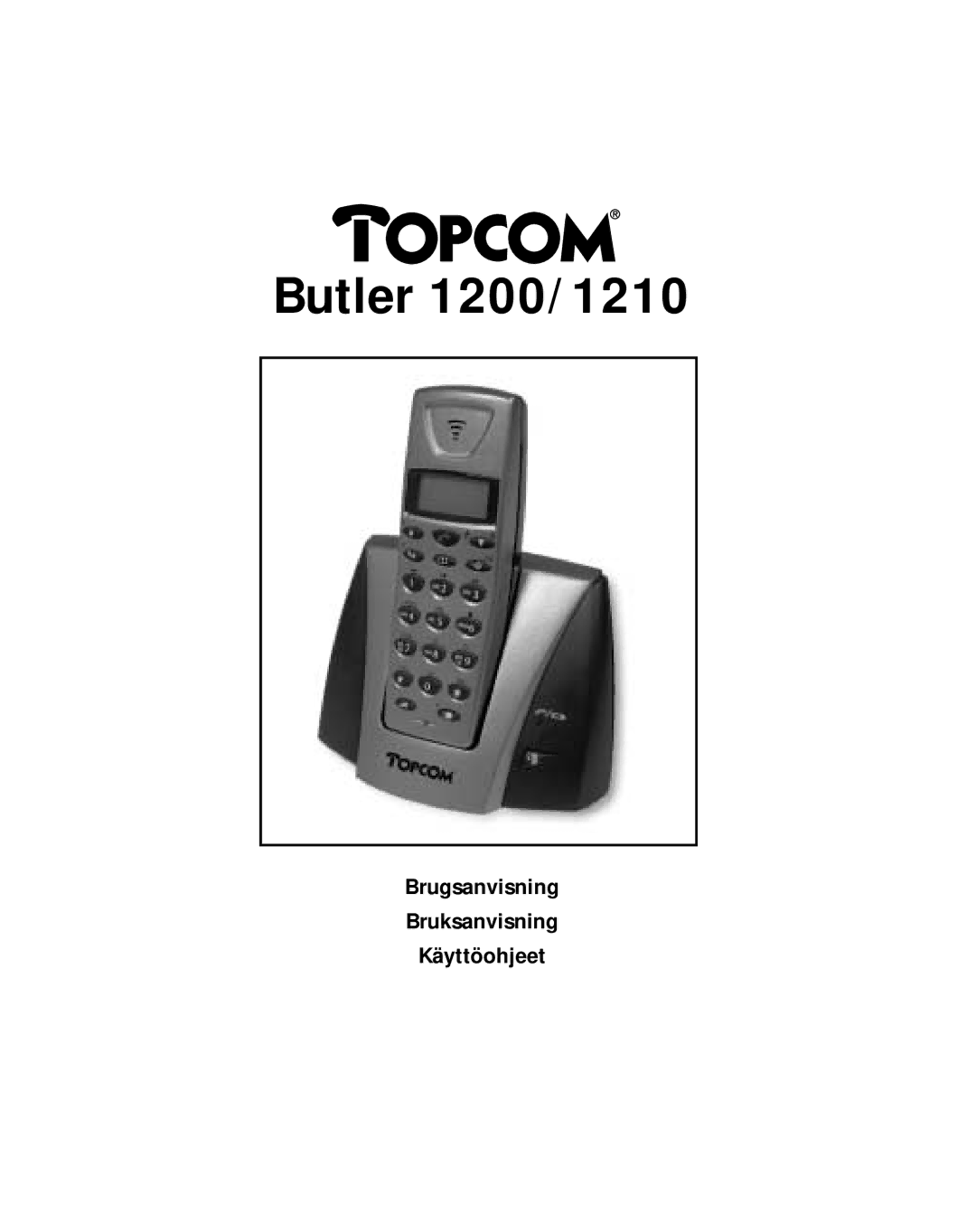 Topcom manual Butler 1200/1210 