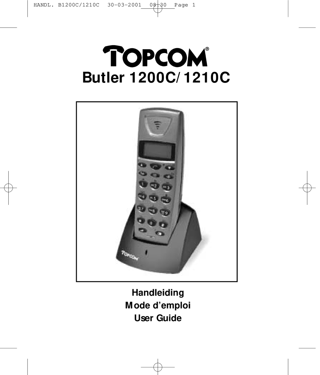 Topcom manual Butler 1200C/1210C 