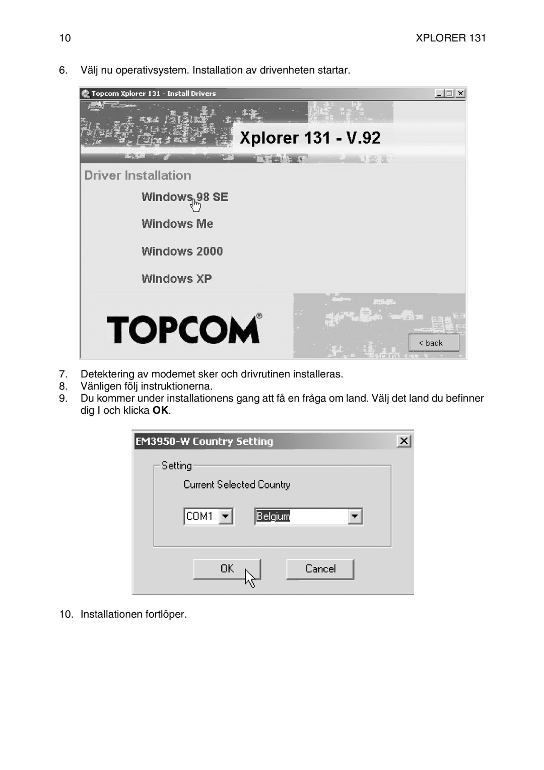 Topcom 136 manual Xplorer 