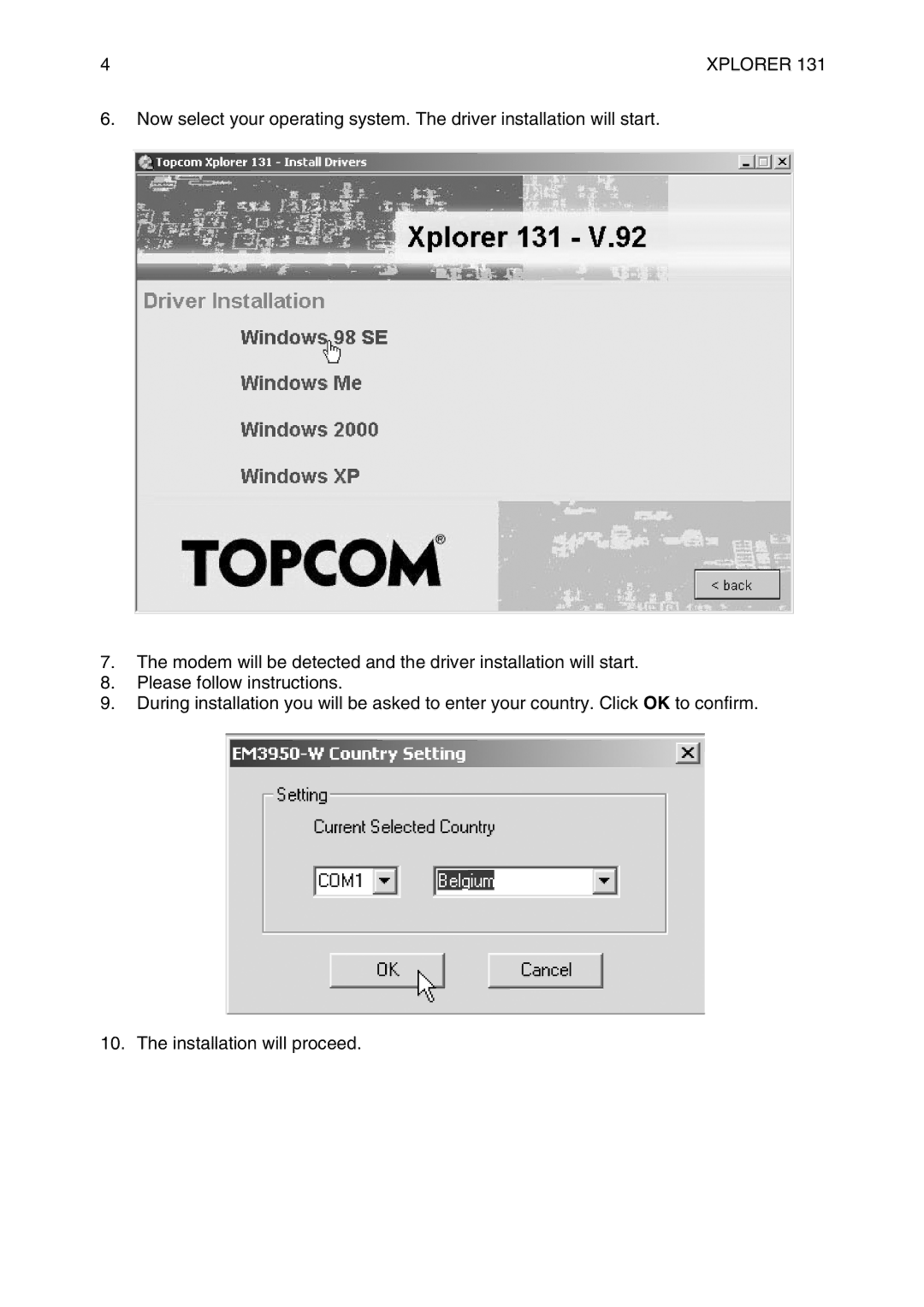 Topcom 136 manual Xplorer 