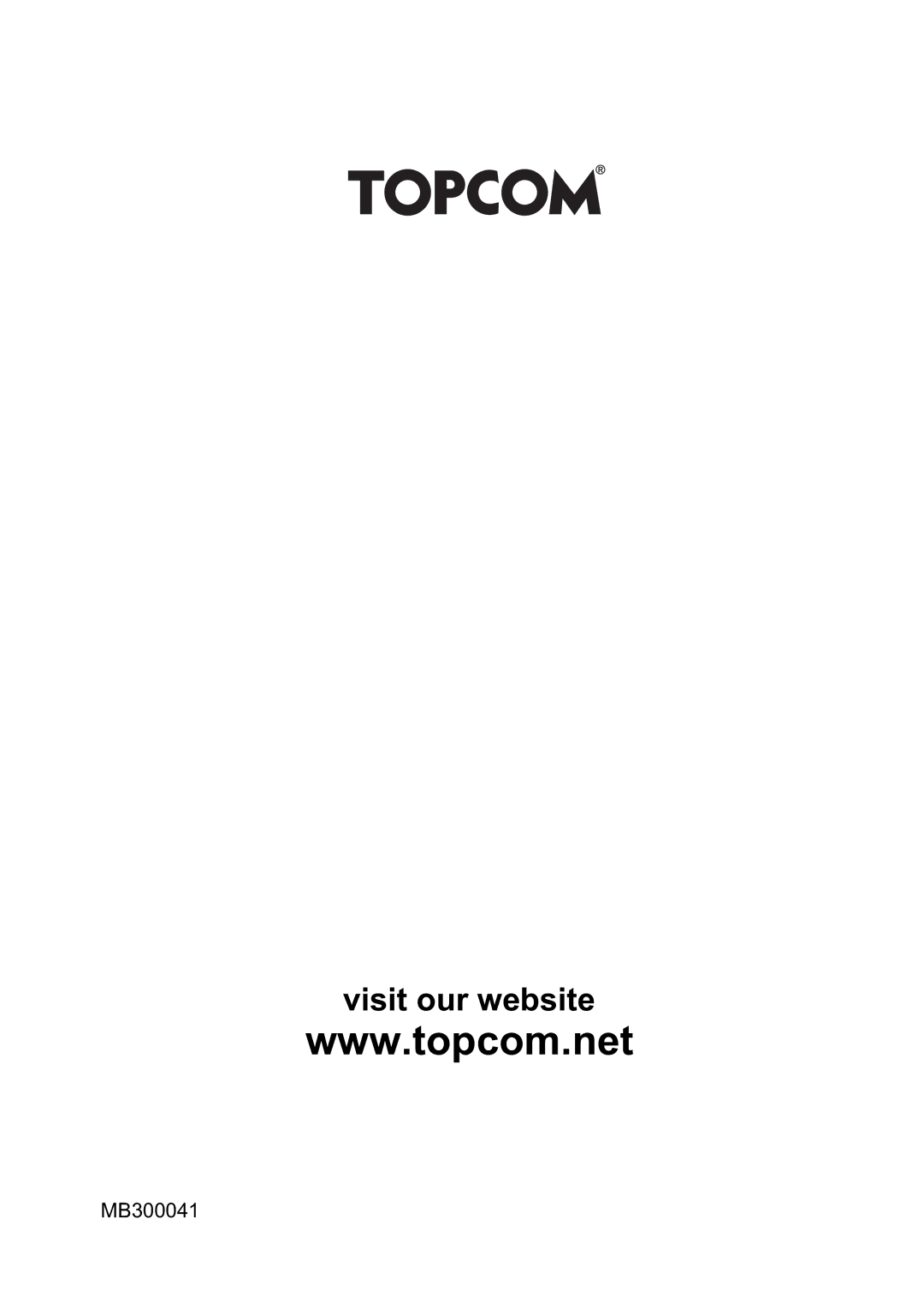 Topcom 1480 manual Visit our website 