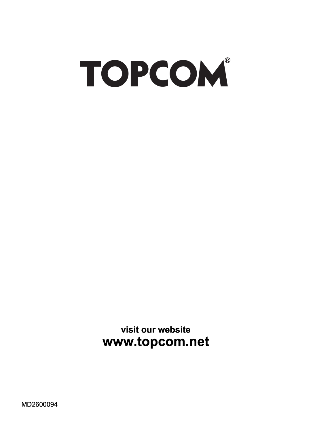 Topcom 1651 manual visit our website, MD2600094 