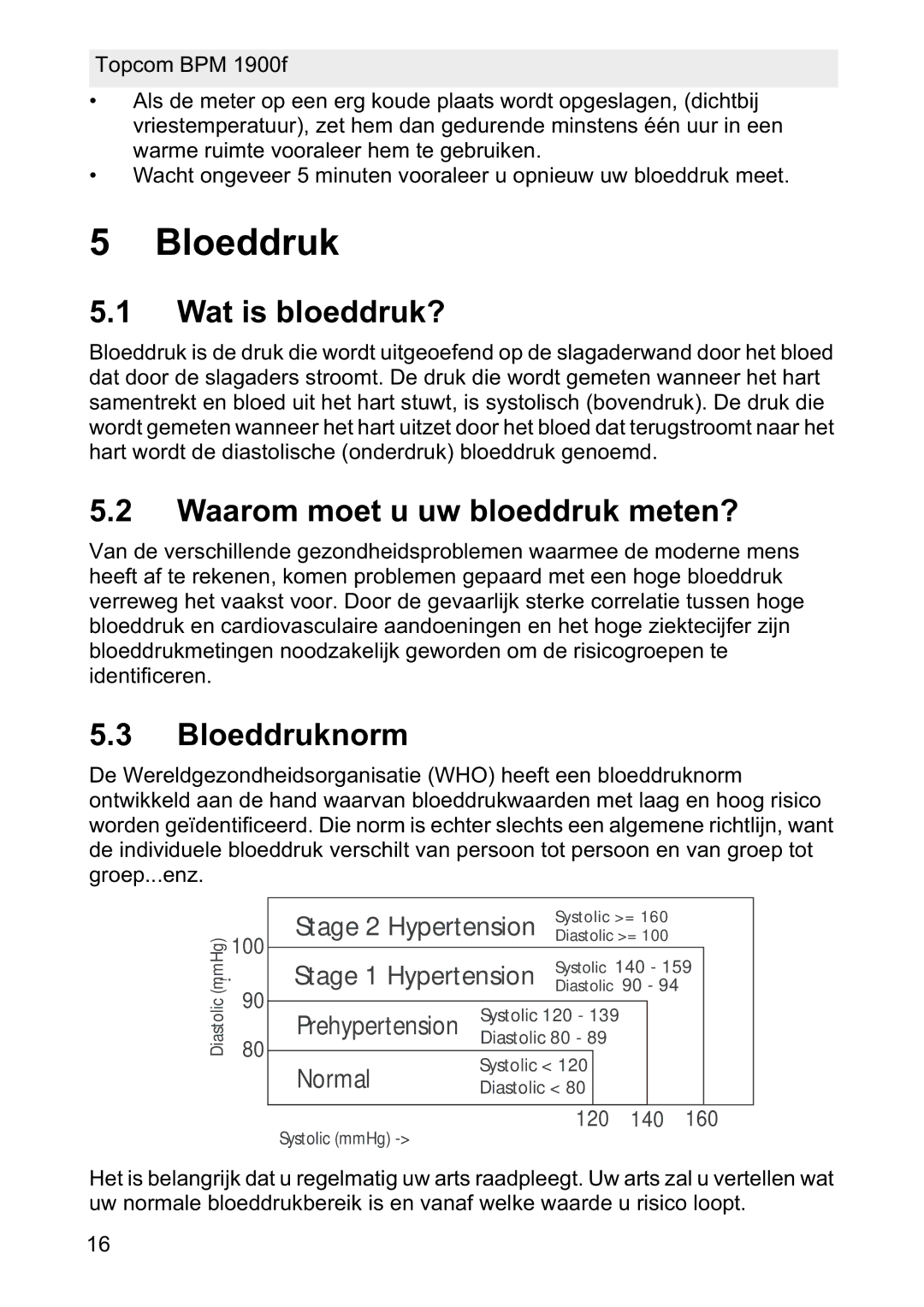 Topcom 1900f manual Wat is bloeddruk?, Waarom moet u uw bloeddruk meten?, Bloeddruknorm 