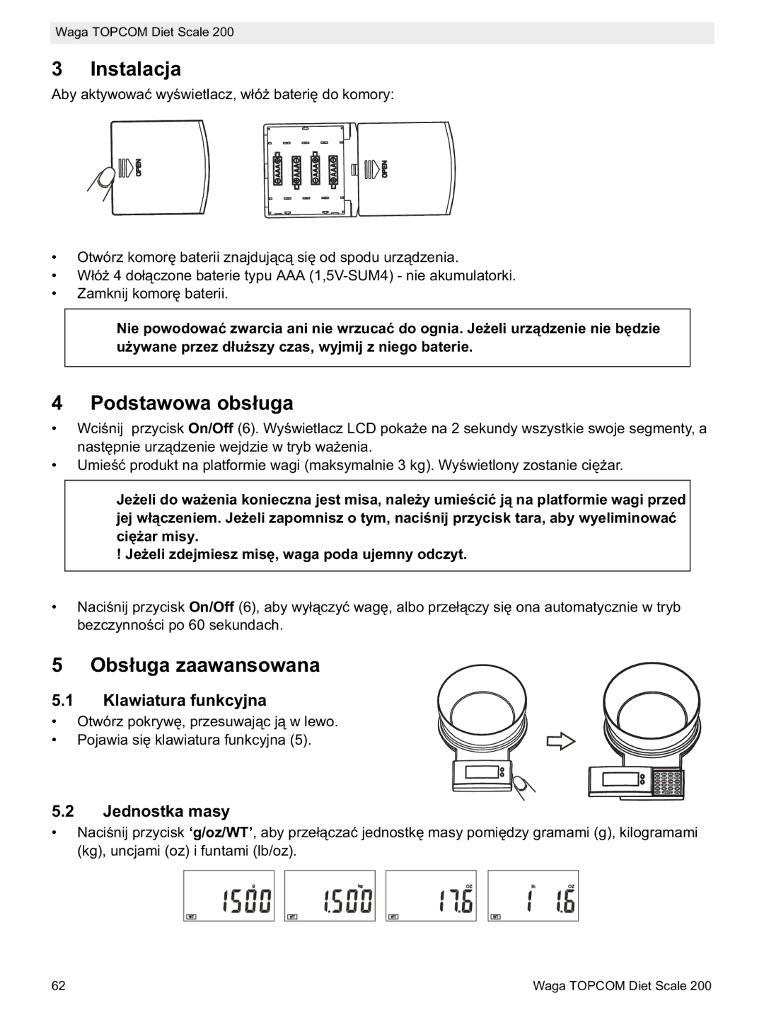 Topcom 200 manual do utilizador Zamknij komorerii 