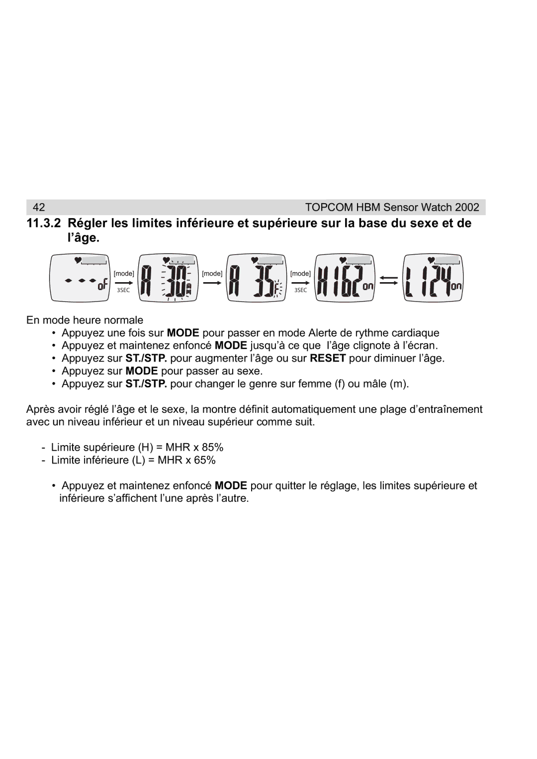 Topcom 2002 manual 3SEC 