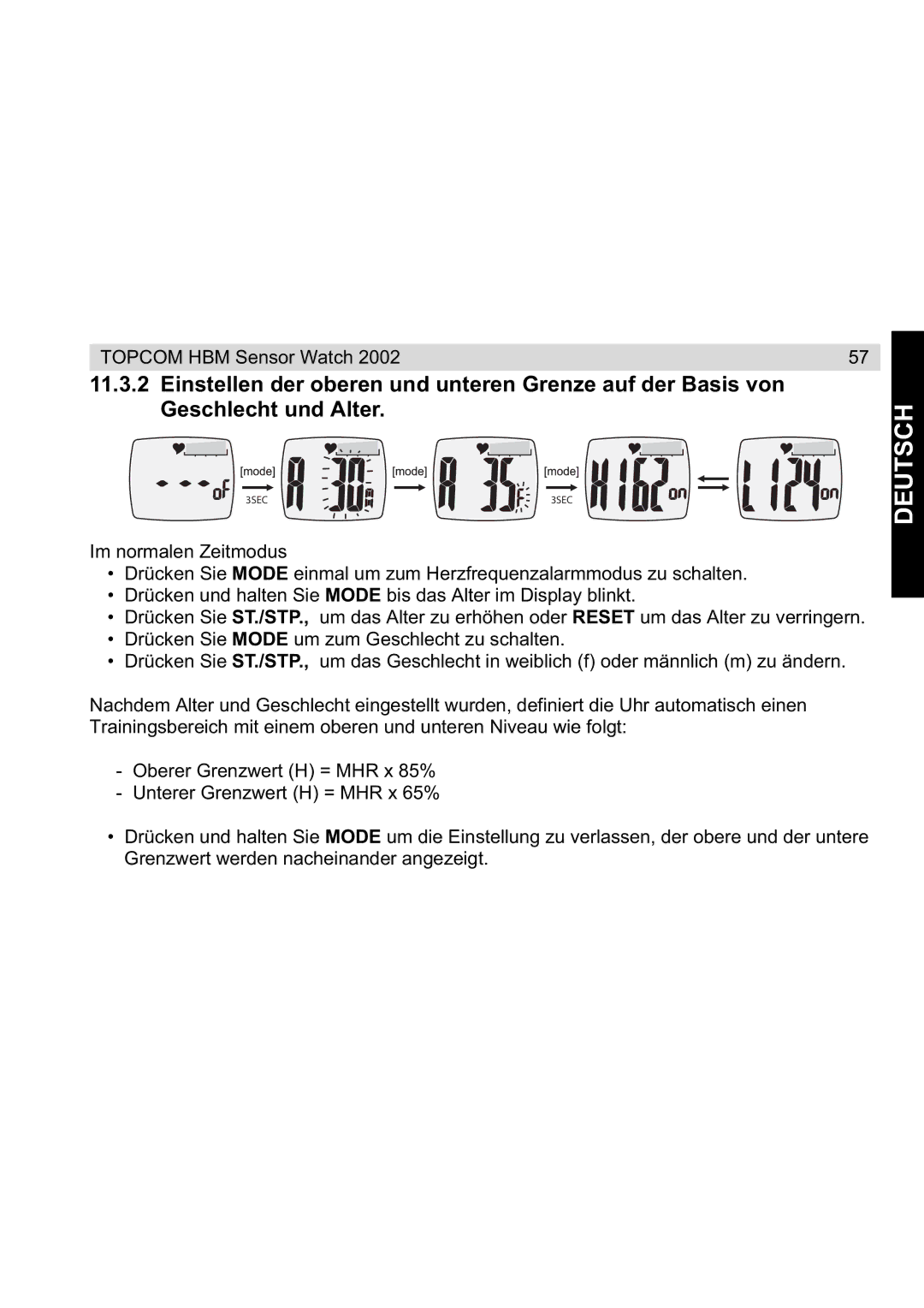 Topcom 2002 manual 3SEC 