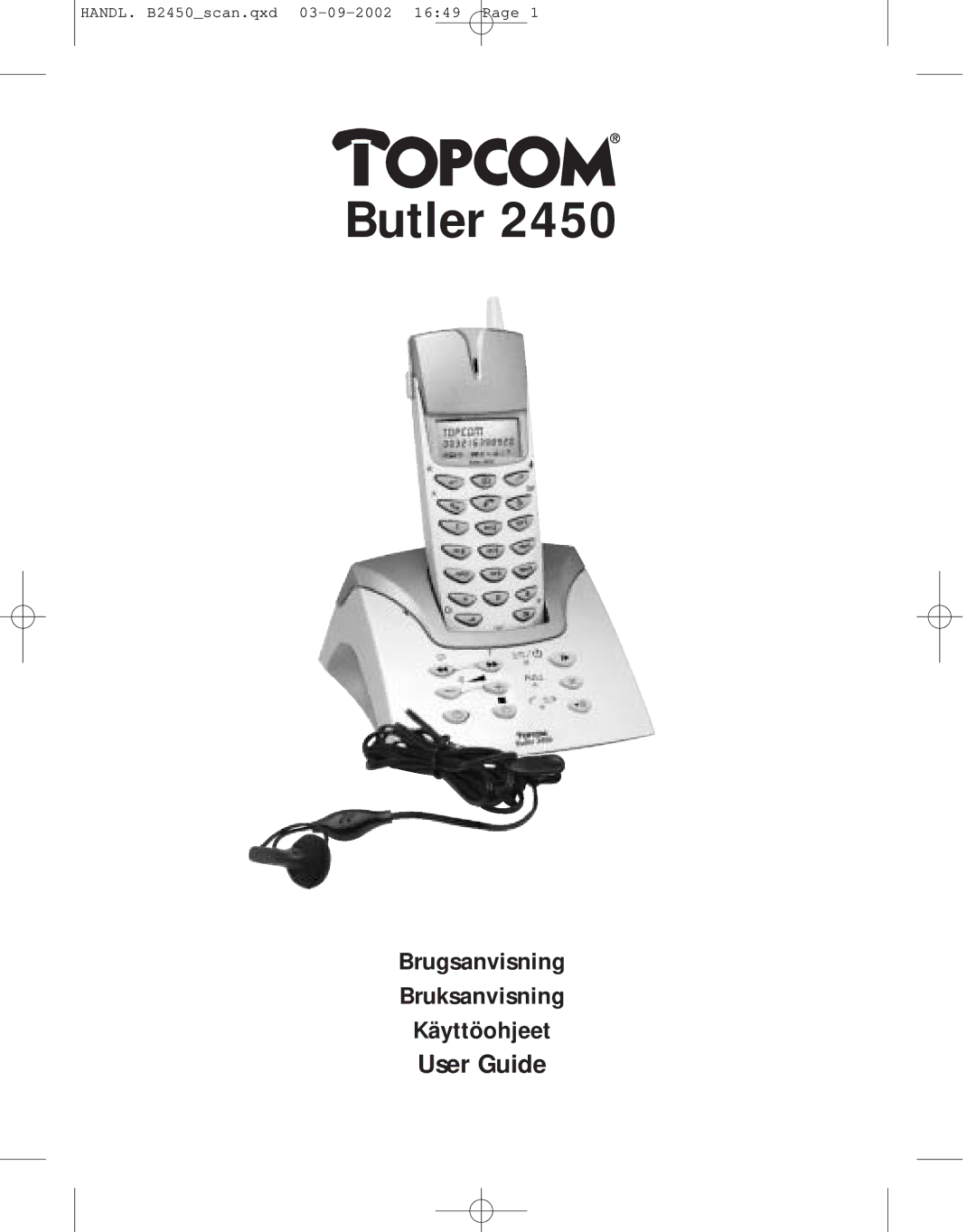 Topcom 2450 manual Butler 