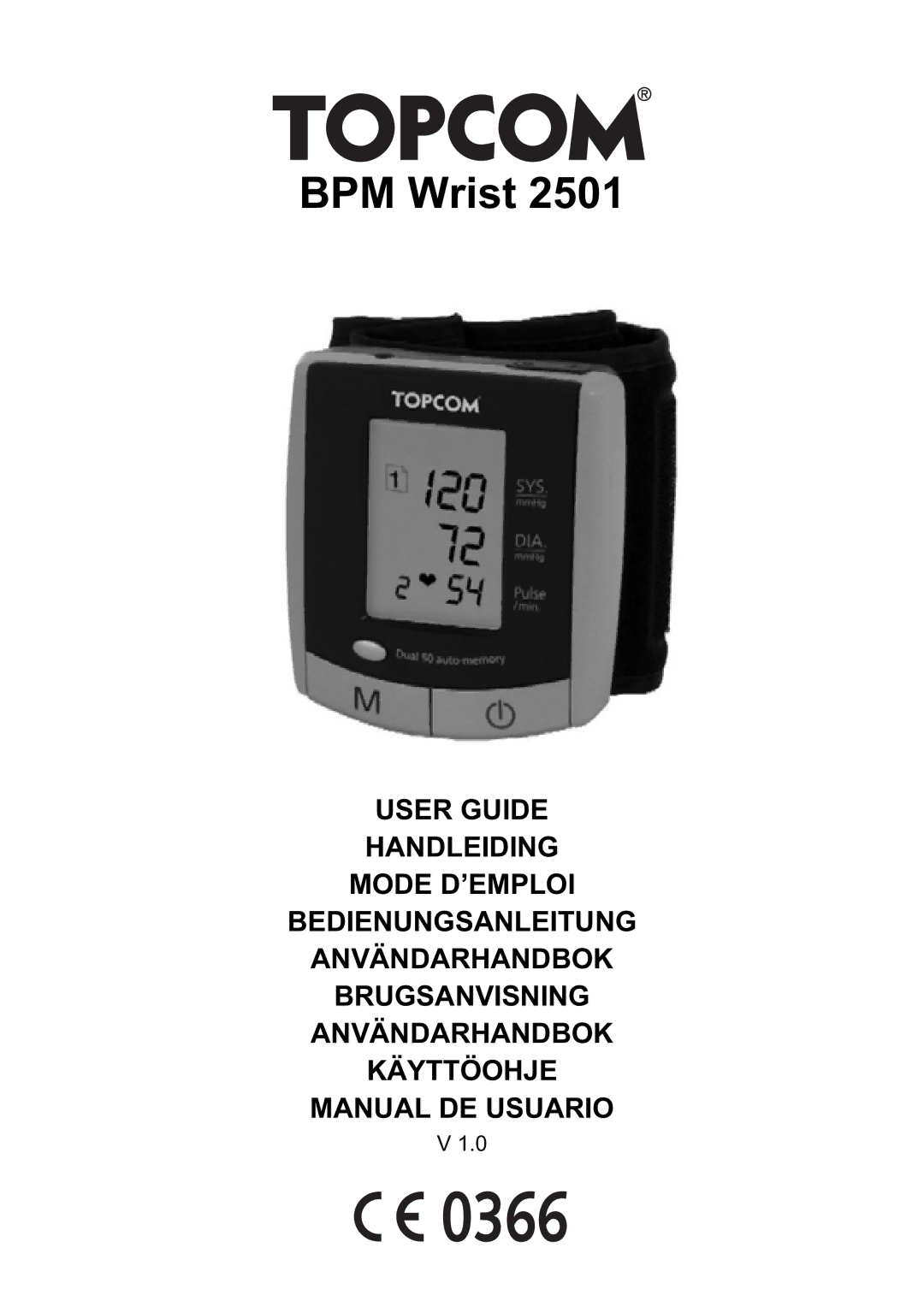 Topcom 2501 manual BPM Wrist 