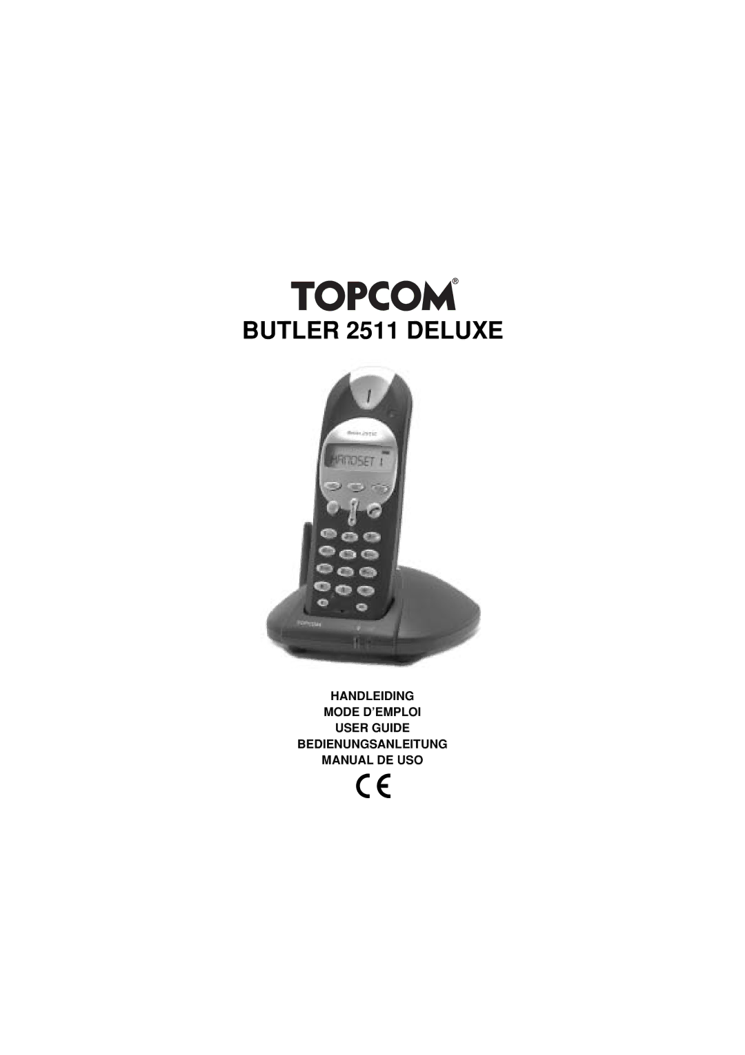 Topcom manual Butler 2511 Deluxe 