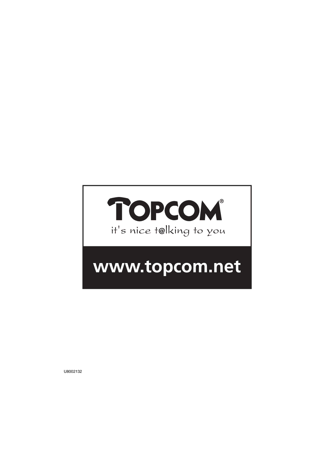 Topcom 2550 manual U8002132 