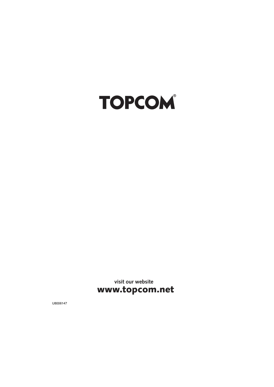 Topcom 2551 manual U8006147 