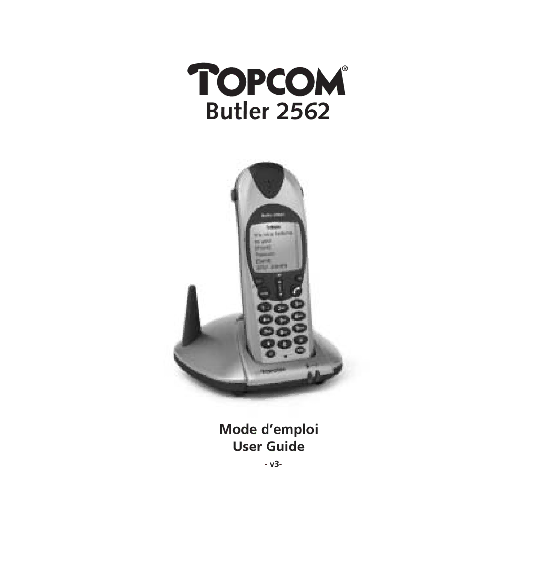 Topcom 2562 manual Butler 