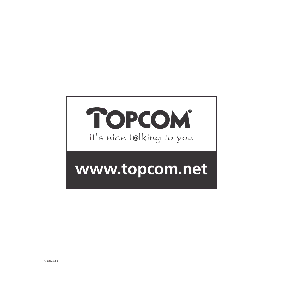 Topcom 2562 manual U8006043 