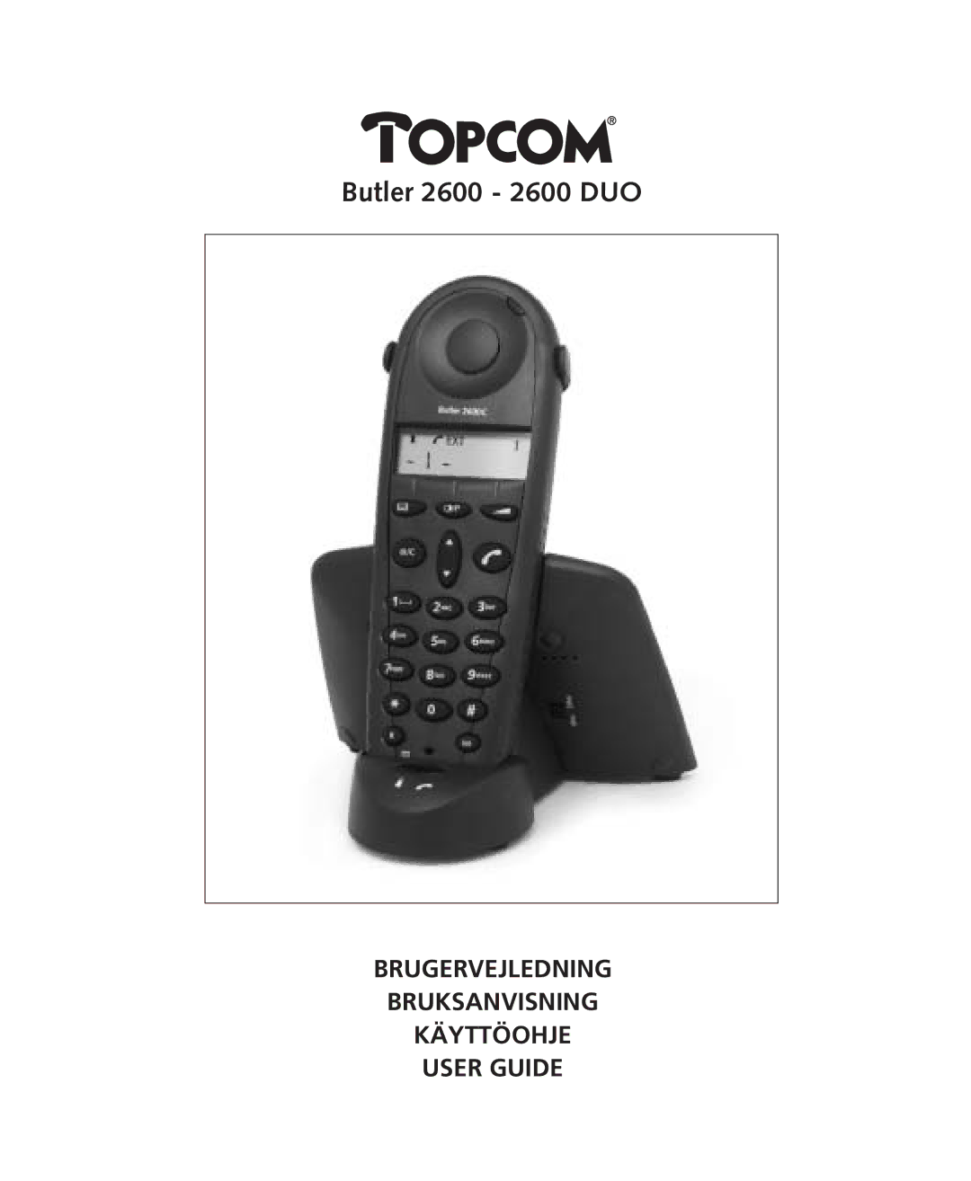 Topcom manual Butler 2600 2600 DUO 