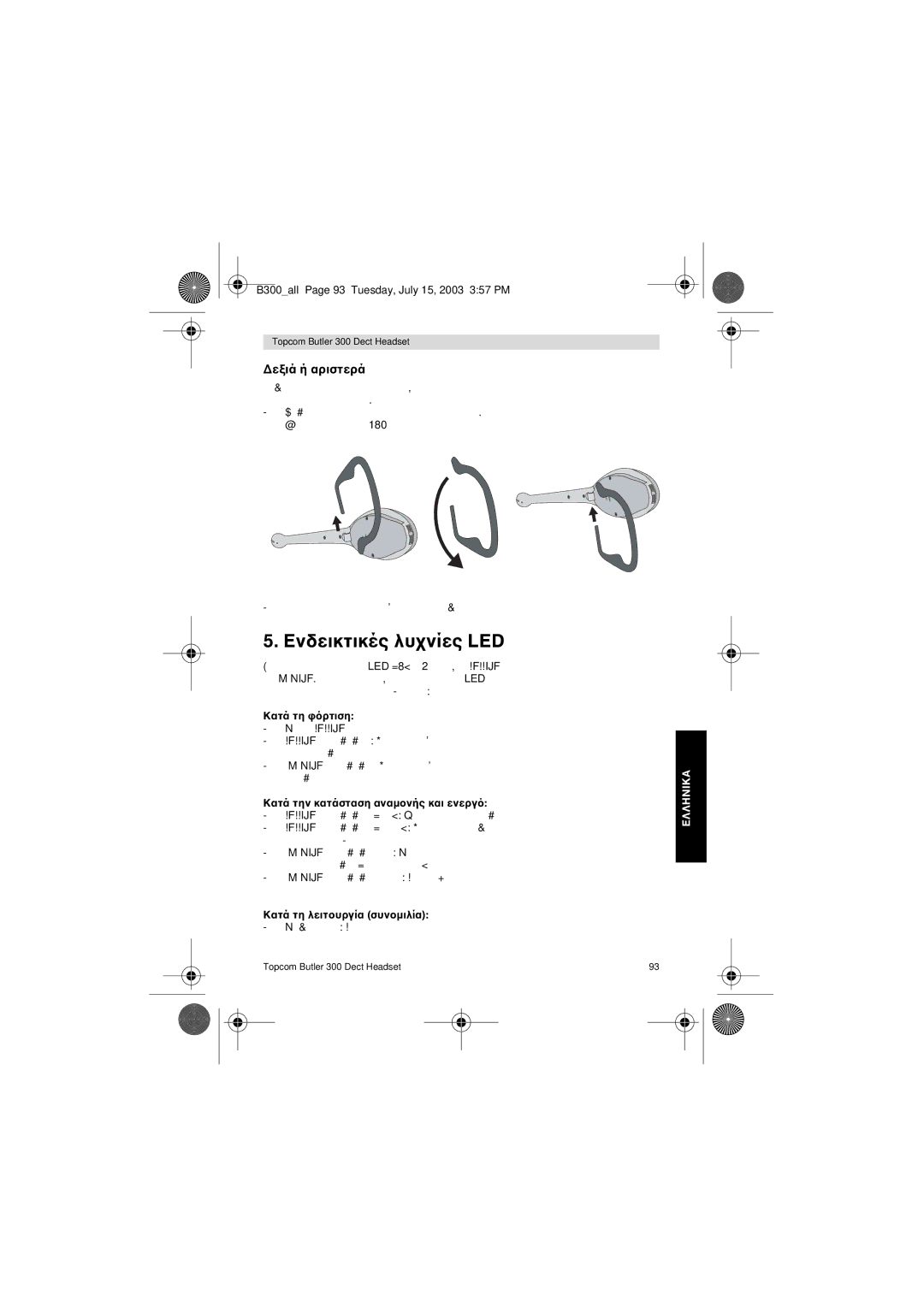 Topcom 300 DECT user manual Ενδεικτικές λυ 