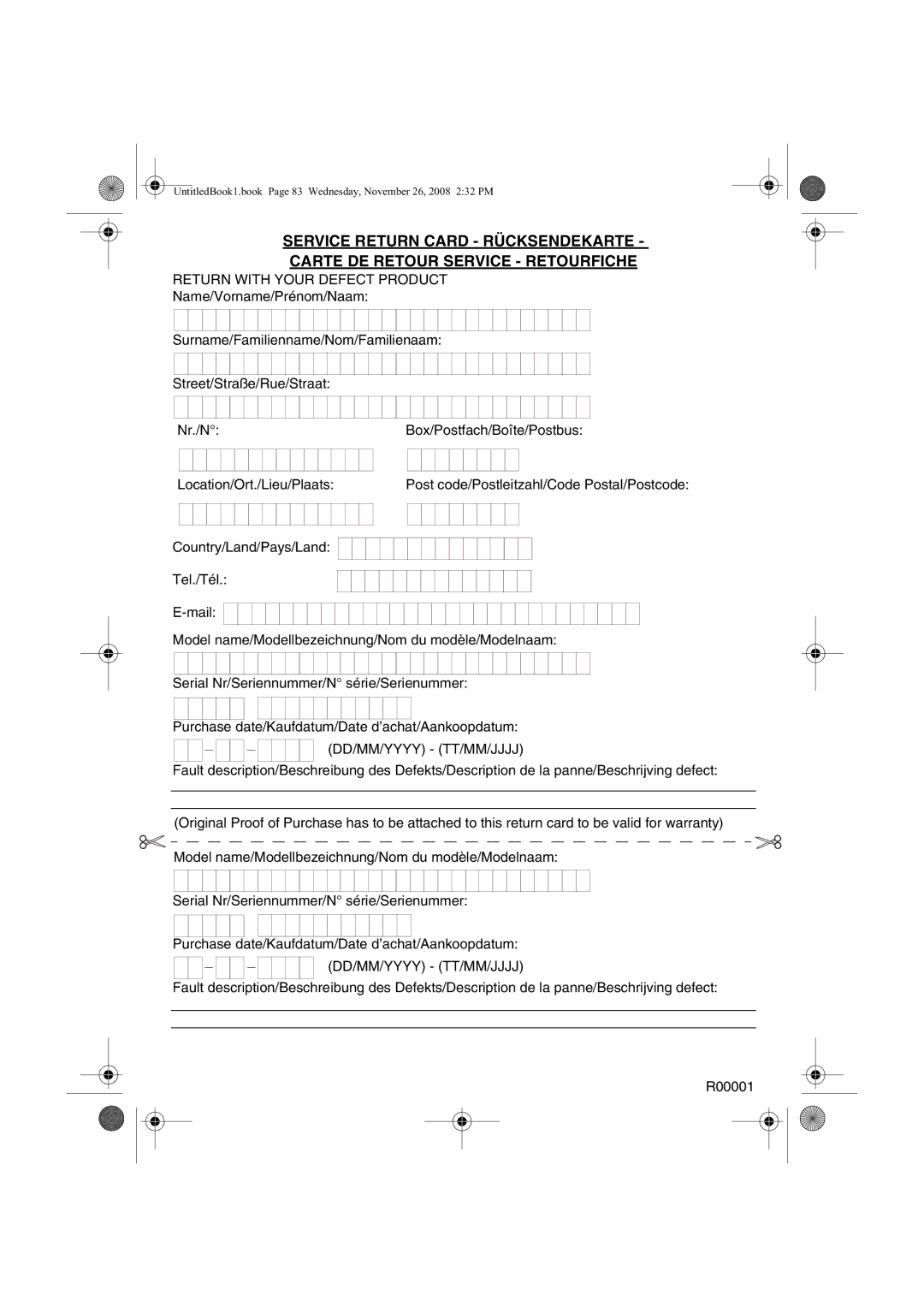 Topcom 301 manual do utilizador Return with Your Defect Product 