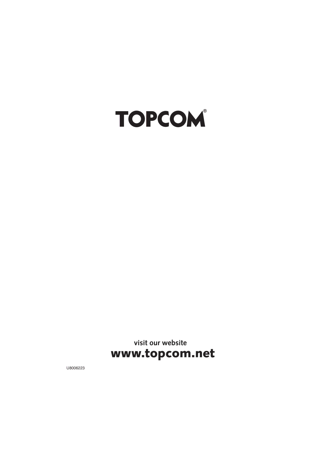 Topcom 3200 user manual U8006223 