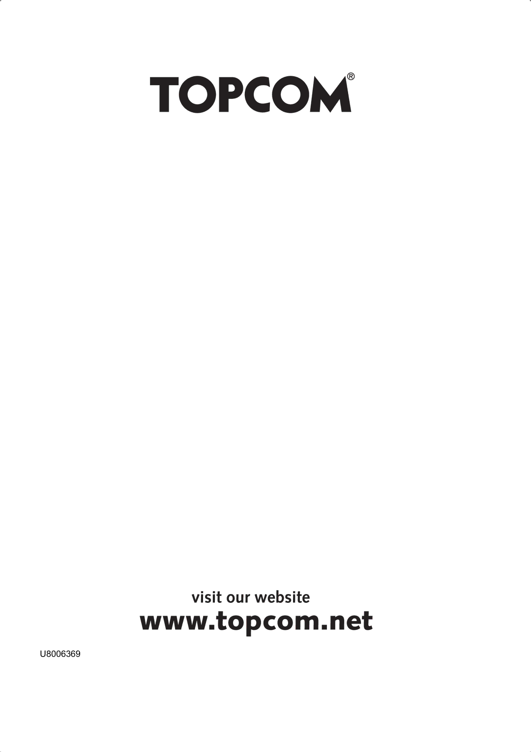 Topcom 3570 manual U8006369 